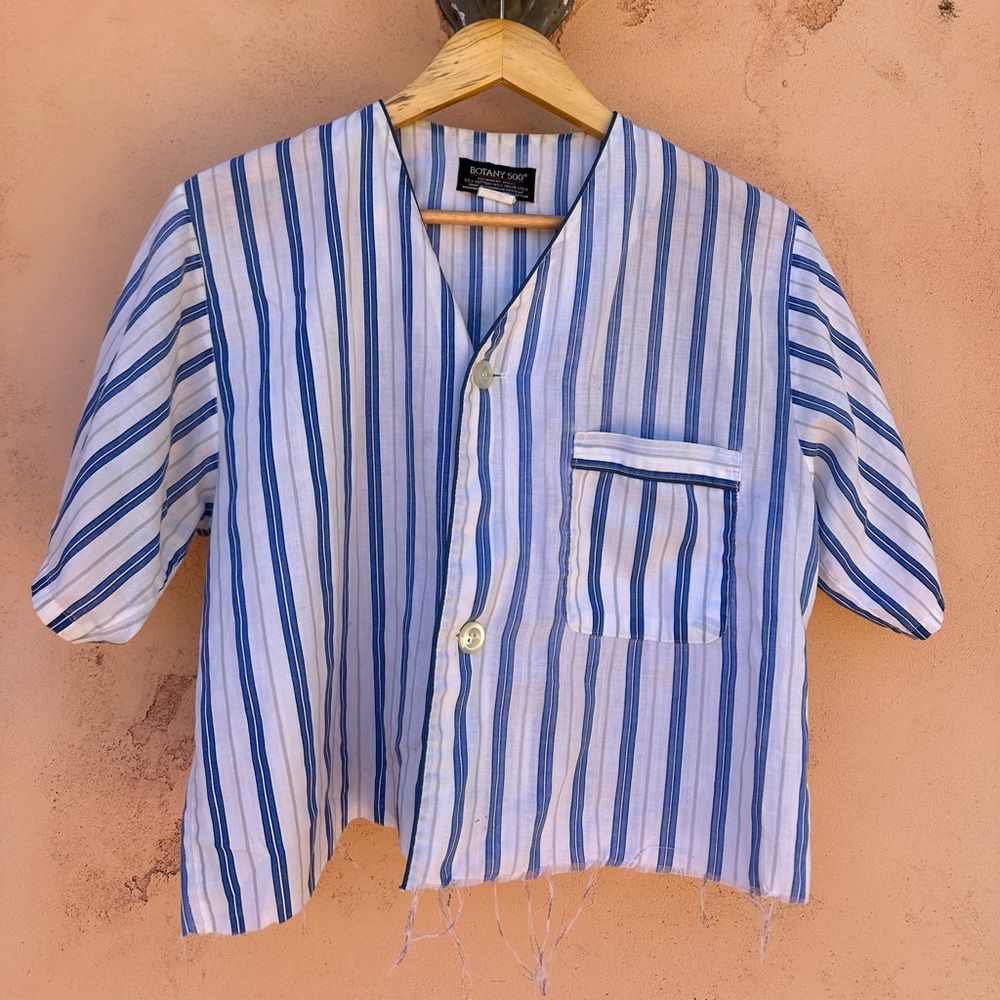 Vintage pin stripe button up